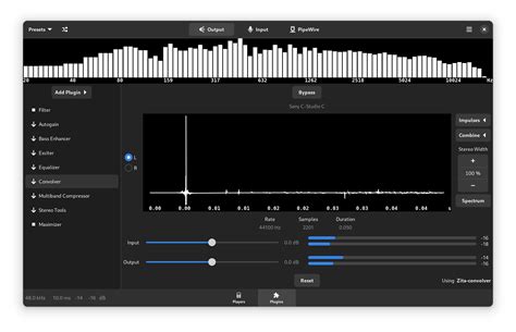 It provides a low-latency, graph based processing engine on top of audio and video devices that can be used to support the use cases currently handled by both pulseaudio and JACK. . Pavucontrol pipewire